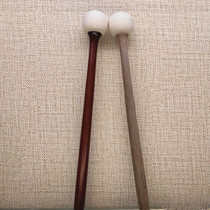 Buddhist instruments Wood fish hammer 3 5 inch 5 inch 6-32 inch solid wood Mallet rubber head Wood fish accessories mahogany color