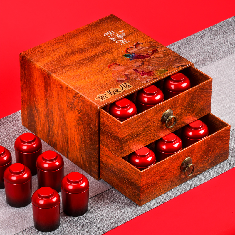 Wuyishan Jinjun Mei Gift Boxed small packaging tea new cans of red tea Zhengshan small gift gift elders Wuyishan Jinjun Mei Gift Boxed small packaging tea new cans of red tea Zhengshan small gift gift elders