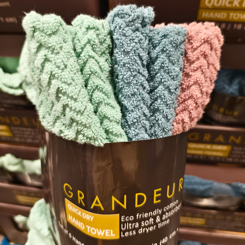 Costco Grandeur Pure Cotton Quick-Drying Towel 6 Pack 40*71cm Soft and Thick