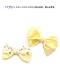 Желтый детский аксессуар для волос, трехмерная детская заколка для волос с бантиком, тренд сезона