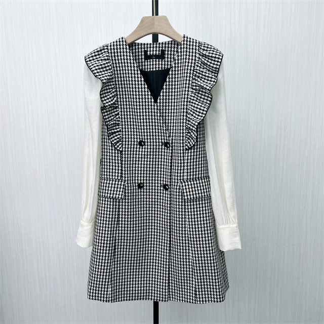 Di 2024 spring new high-end suit skirt for women with slim fit and slim style dress 1038