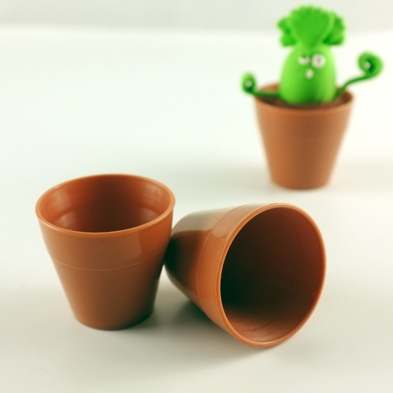 Light clay plant Flower Mini flower pot Special pot Fleshy flower pot DIY handmade material package plastic