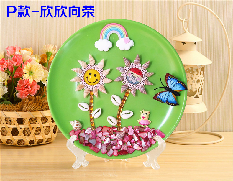 Vỏ sơn handmade mẫu giáo diy sinh vật biển đồ trang trí sáng tạo dán trẻ em chất liệu gói làm ốc xà cừ