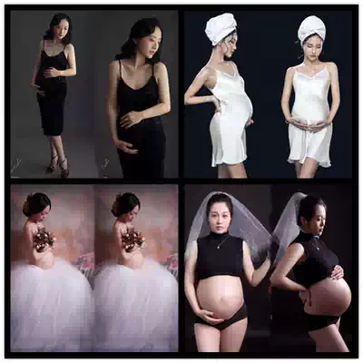 Photo studio Pregnant women photo theme clothing Personality private photo photography pajamas sundress single gauze skirt photo clothing
