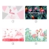 Bắc Âu ins flamingo nền TV tường giấy tường phòng khách phòng ngủ bức tranh tường 3d bức tranh tường video tường trang trí liền mạch - TV