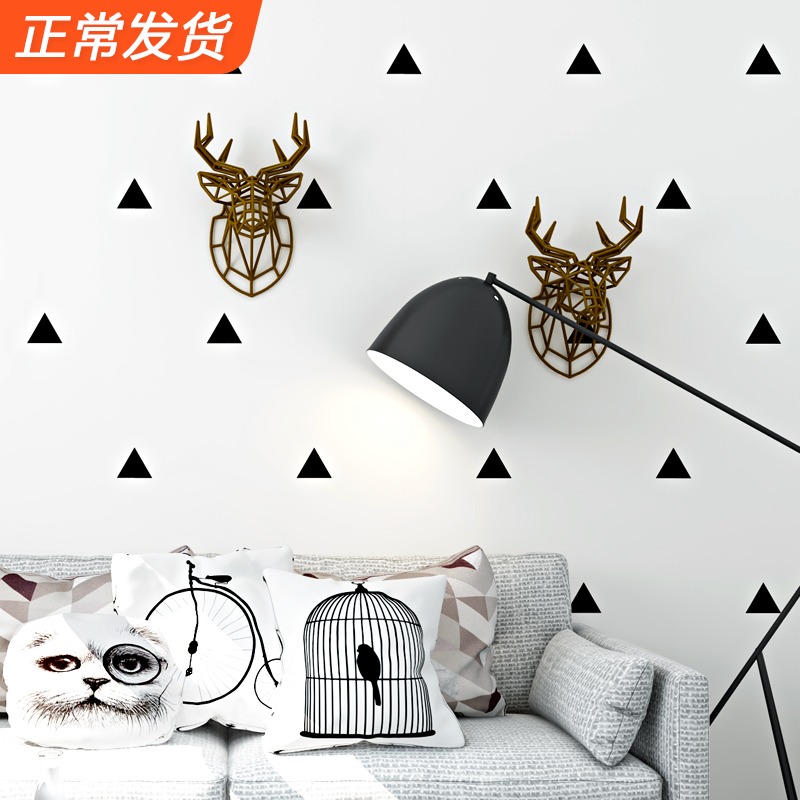 Nordic style wallpaper ins wind geometric pattern graphic bedroom living room sofa light luxury TV background wallpaper