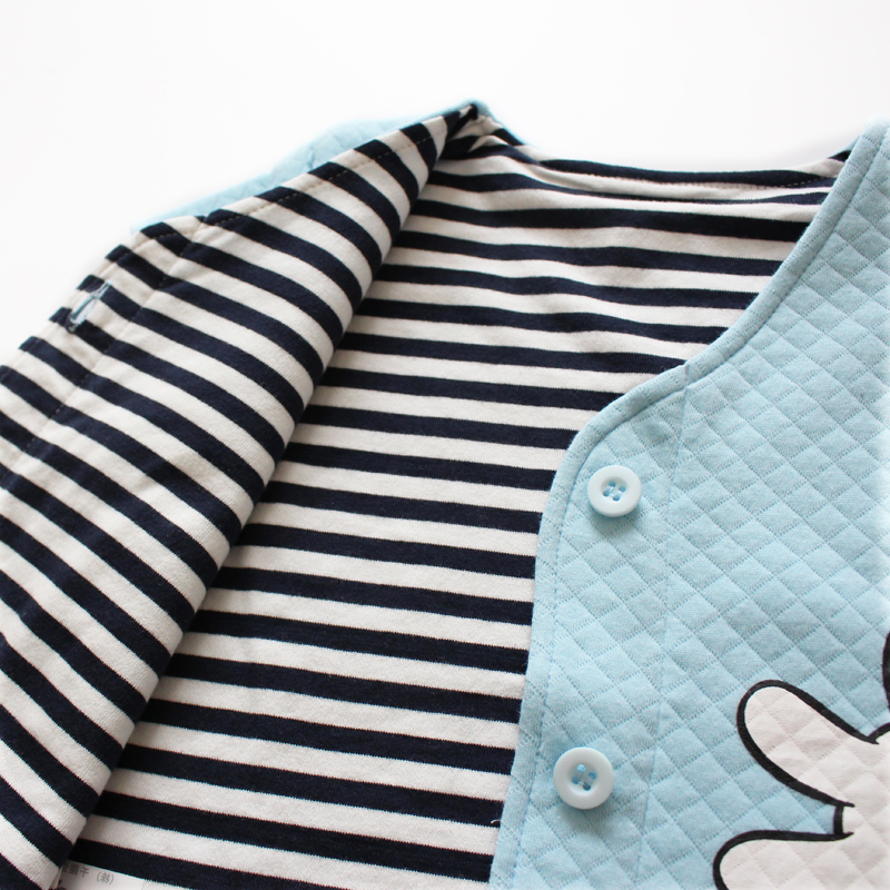 Áo vest cho bé trai mùa thu / đông Các bé gái mặc quần cotton cotton ấm áp mặc vest 1-5 tuổi áo gile denim bé gái