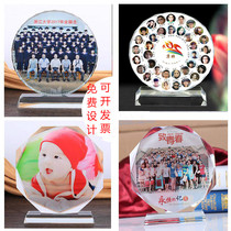 Crystal photo group photo set stage high school graduation season to send classmates party ten-year-old gift kindergarten souvenir