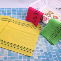 South Korean import single sheet rectangular rubbing towel rubbing back towel bath towel rubbing mud bath towel wash back towels 1P