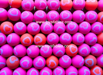 No. 32 love printing elastic ball one yuan coin coin pinball machine with love elastic ball heart shaped printing ball