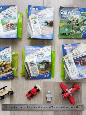 kre-o third-party building blocks: Star Plus City Minifigures, Police Soldiers, Street View, Dwarves, Dwarfs, Sharks, Aliens