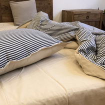 (Liu Tai Sisters Home) New Upper Natural None Add pure cotton Old coarse cloth Four sets of the European style extremely simple wind