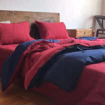 Sister Liu home Cotton old coarse four AB for four-piece