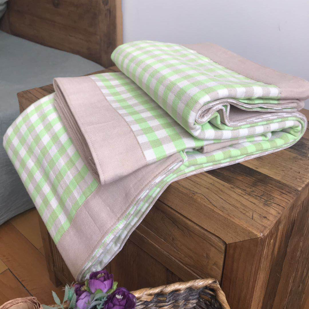 Great Sister Liu's new fresher thickened series coarse cloth cold mat three sets 1 5 m bed 1 8 m bed