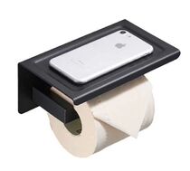 304 stainless steel bright light black matt paper towel rack ultra practical wire holder thickened plate