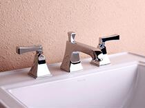 OEM American tap 3 holes 8 inch double take the face basin hot and cold Terra basin square tap UPC