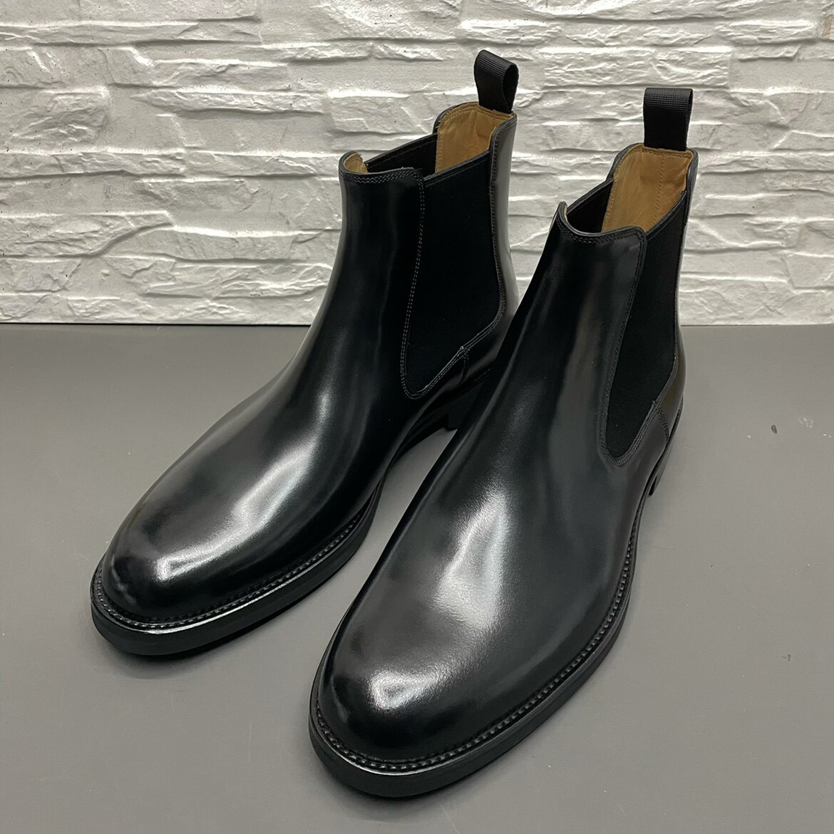 Челси сапоги 墙推！意大利切尔西靴男皮靴小牛皮男鞋马丁靴秋冬款靴子皮靴男 Gianfrancofeili