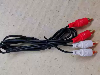 Audio cable double lotus head two-to-two DVD power amplifier audio box cable RCA red and white AV double head