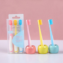 Japanese childrens toothbrush 3 - 3 - 4 - 5 - 6 years old candy macaron soft - haired babys small brush gum