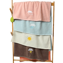 Soft male and female couples with weather weather absorption of cotton bath towel to increase the thickening of children