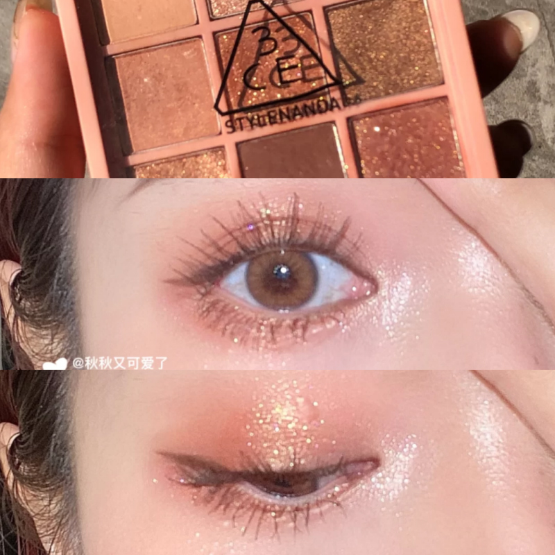 Mead lamp 3CE quad-coloured eye shadow disc OVERTAKE Nine Miyager dry rose DRY BOUQUET 4 colors