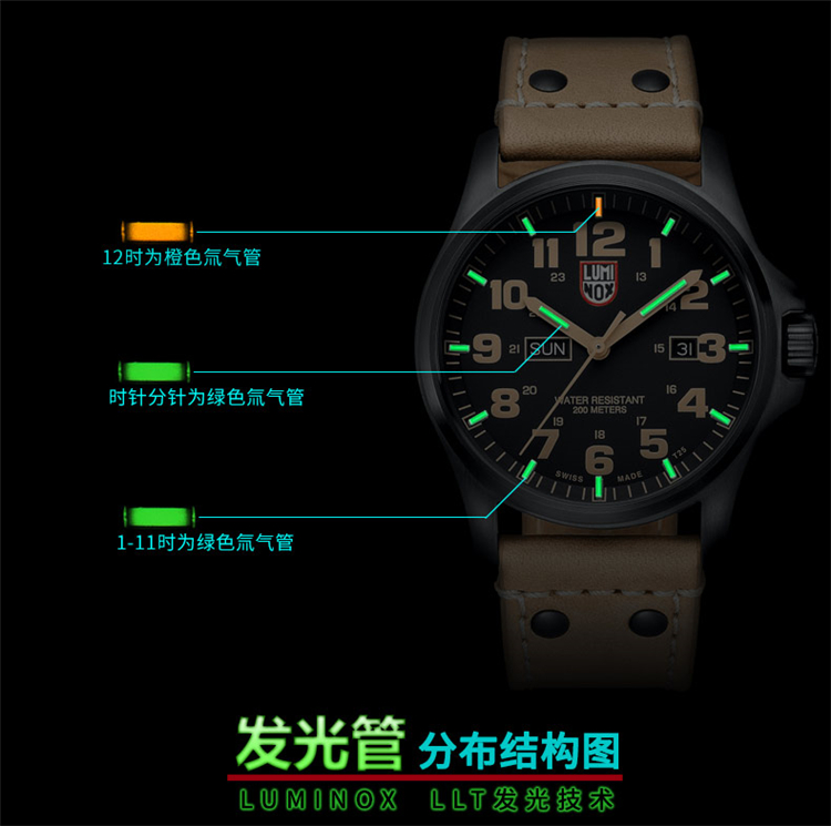 Phong cách chơi mát mẻ Lei Meinuo Luminox 1925 Atacama chiến trường ngoài trời không thấm nước dạ quang - Giao tiếp / Điều hướng / Đồng hồ ngoài trời đồng hồ đẹp