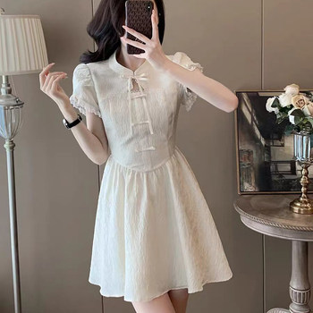 Short-sleeved dress, princess dress, small dress, new chinese style
