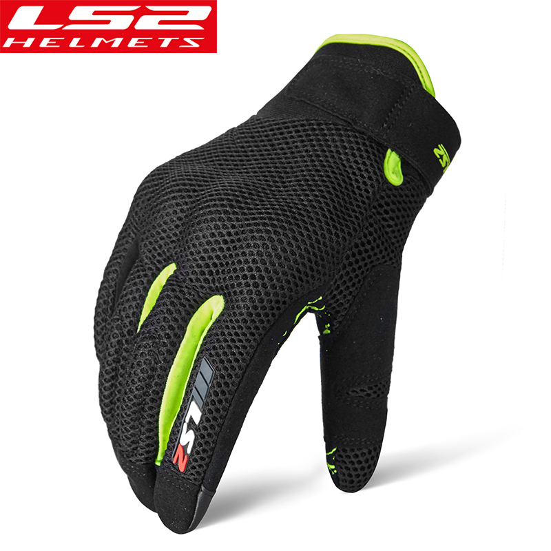 LS2 locomotive riding glove men's summer anti -falling, wear, comfortable breathable motorcycle off -road racing knight gloves