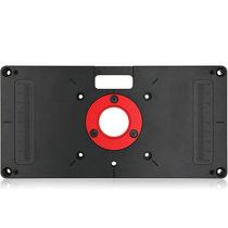 Woodworking trimmer Flip-Chip plate with scale universal electric wood milling flip-chip aluminum alloy small Gong machine Flip-Chip table long Square