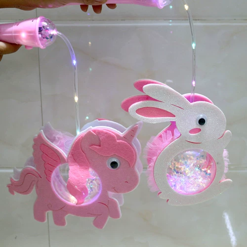 Портативный мультяшный фонарь, музыкальная игрушка для детского сада, динозавр, кролик, новая коллекция