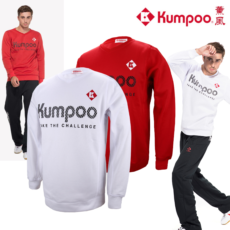 Special clearance fumigation KUMPOO 385M round neck long sleeve feather suit Sportswear fluff cloth