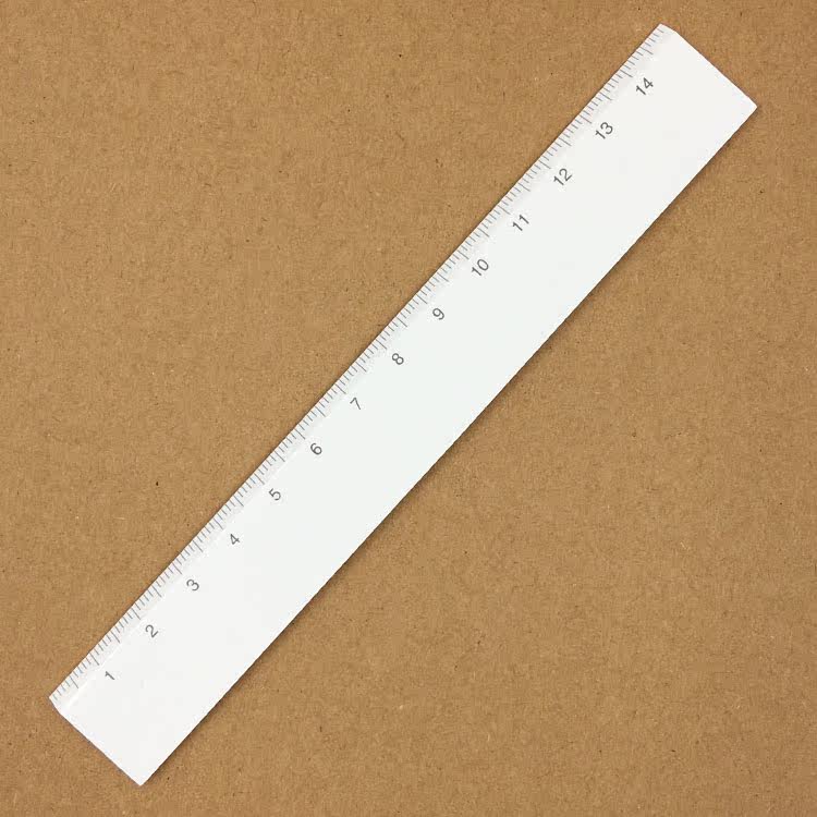 [USD 5.48] 58 yuan s MUJI unprinted good stationery ruler ABS white ...