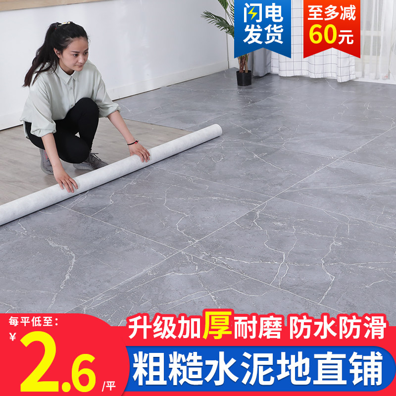 Thickened carpet Bedroom living room large area full paved household plastic waterproof and moisture-proof leave-in floor mat Girl ins wind