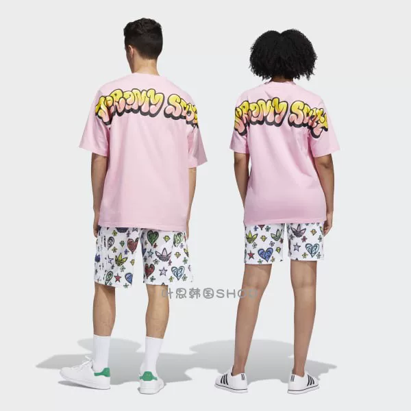 Кроссовые/спорт shorts бренда Adidas Clover Jeremy Scott совместные мужские и женские HL6473