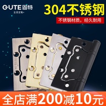 Solid hinge 304 stainless steel primary-secondary hinge 4-inch 3 0 free of notching room door loose-leaf silent bearing hinge