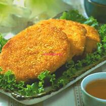 Hongchang food vegetarian love vegetarian bag gold crisp row 2500g ingredients semi-finished vegetable meat restaurant Fried