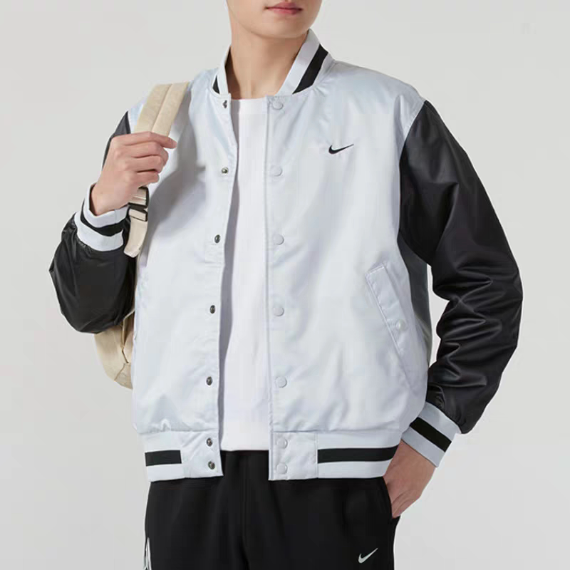 Nike Therma-Fit Prl Windproof and Water-Repellent Single-Breasted Thin Cotton Baseball Jacket Fz0663-043