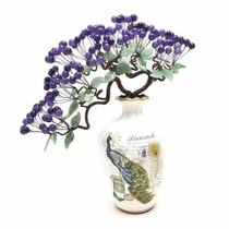 Peacock opens screen amethyst money tree money tree purple east to office opening gifts move fortune ornaments