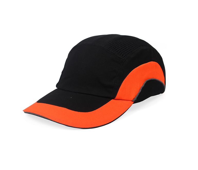 Clean fit ratio 01-5001 Hard Cap comfort fashion casual sports light safety helmet (black tangerine)