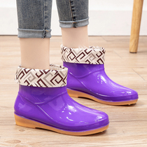 Adult fashion bullish soles waterproof shoes and shoes female Winter Cotton wear rubber shoes anti-slip shoes warm laundry