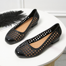 Fashion 100 hitch minimalist sandals women Summer Baotou Hollowed-out Coarse Heel Jelly Soft Bottom Ins Tide Casual Single Shoes Anti Slip