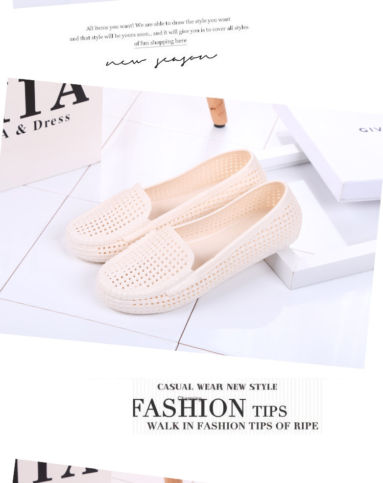 Mùa hè nông miệng bằng phẳng dép nhựa nữ y tá làm việc giày Baotou đậu Hà Lan chim yến lỗ rỗng dép havaianas đính đá