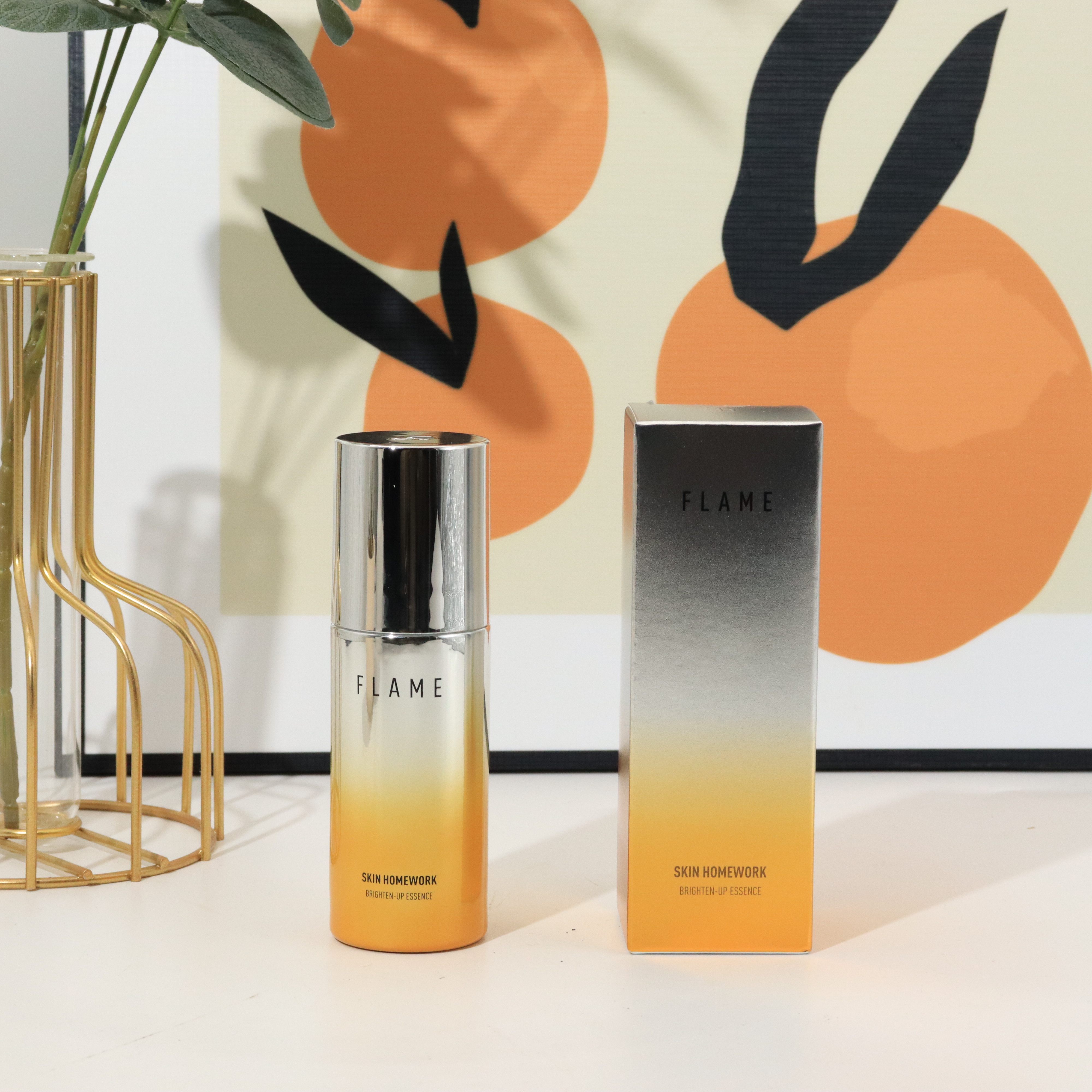 Bald at source price 520 US small crowdbrand flame SKIN HOMEWORK VC bright white essence