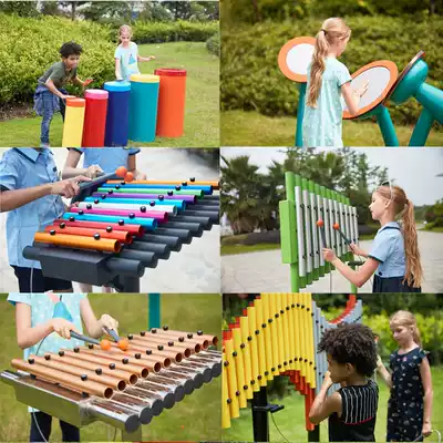 Outdoor percussion Kindergarten children's percussion megaphone toy Park scenic area outdoor hand drum