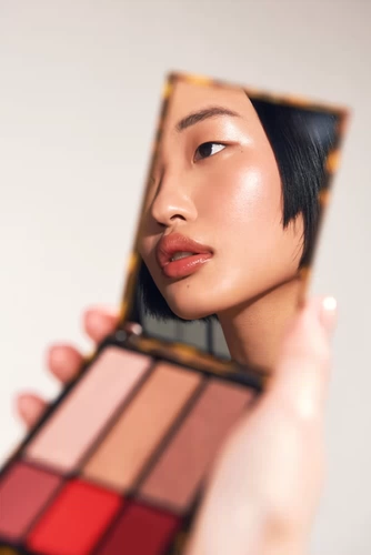 Портативные прямоугольные палетка теней для лица, база под макияж, палитра, тональный крем, Франция