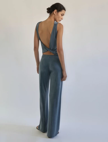 Сексуальные штаны для отдыха, майка топ без рукавов, Испания, свободный прямой крой