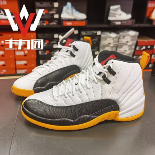 Главная группа FIRCE AIR JORDAN 12 AJ12 Черно-белая 25-летие в ретро-баскетболе High-Gang DR8887-100
