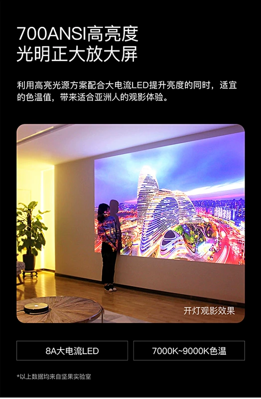 Máy chiếu Nut g7 nhà nhỏ cầm tay truy cập điện thoại một máy đúc tường cầm tay không dây HD 1080P - Máy chiếu