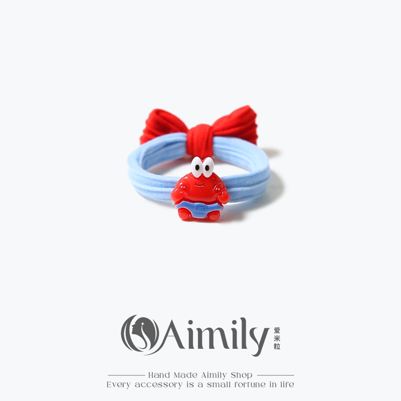 Cute Cartoon Spongebob and Patrick Towel Hair Tie for Girls, Versatile Elastic Rubber Band Hair Ring Cute Cartoon Spongebob and Patrick Towel Hair Tie for Girls, Versatile Elastic Rubber Band Hair Ring