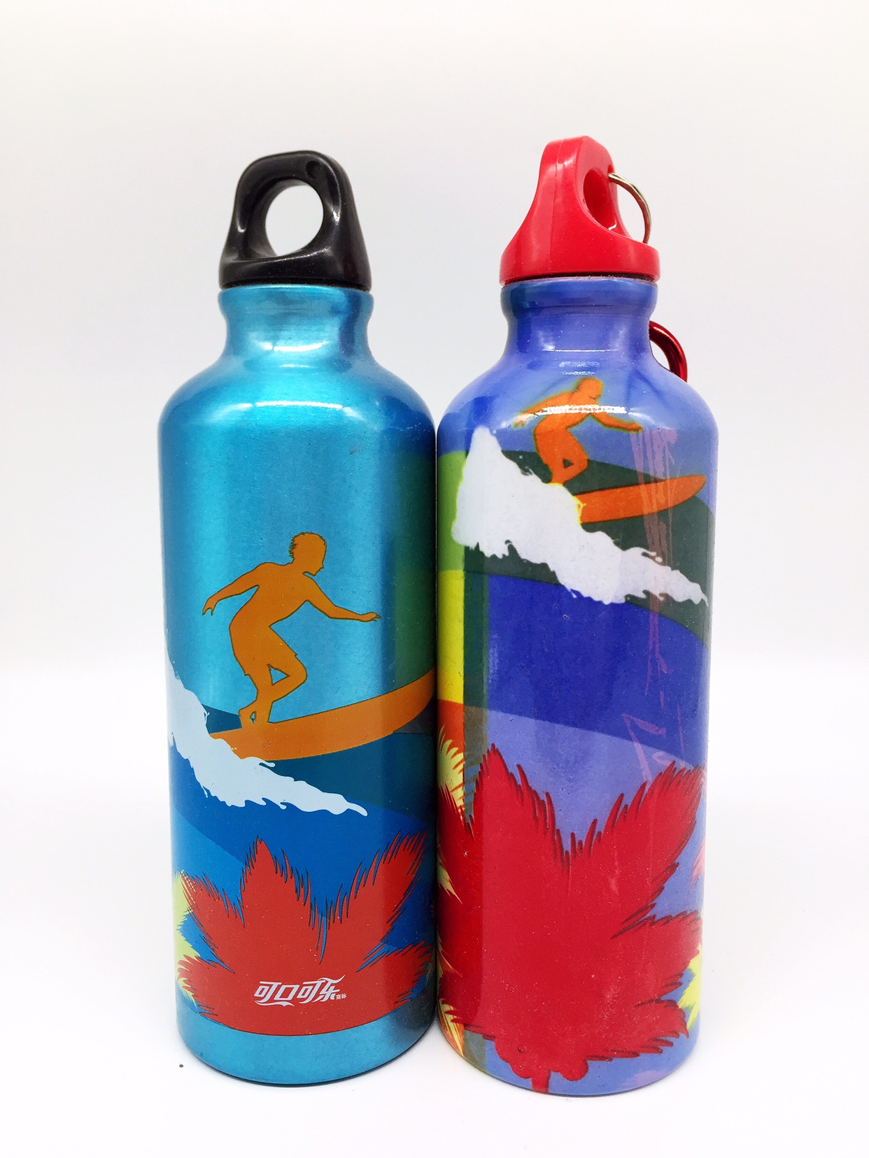 The collection of the aluminium bottle water kettle